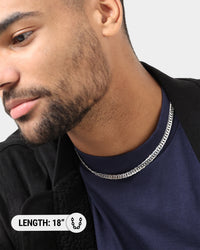 House Of Auric 6.4mm Double Curb Chain Sterling Silver