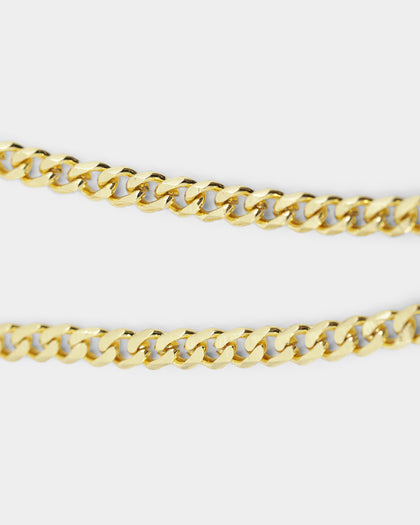 Saint Morta Monogram Pendant Chain Gold