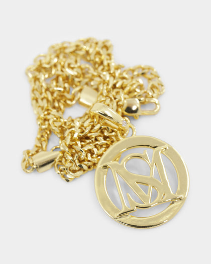 Saint Morta Monogram Pendant Chain Gold