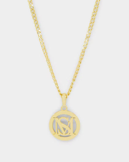 Saint Morta Monogram Pendant Chain Gold