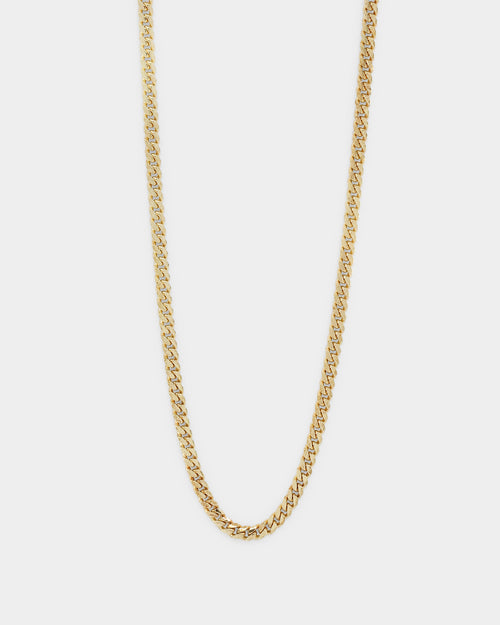 House Of Auric 3mm Cuban Chain 18K Gold Vermei