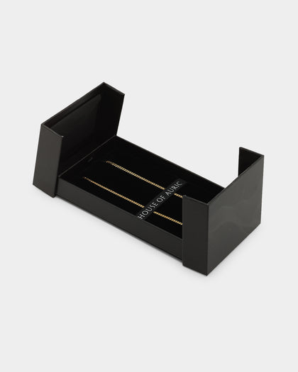 House Of Auric 3mm Cuban Chain 18K Gold Vermei