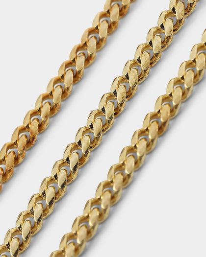 House Of Auric 3mm Cuban Chain 18K Gold Vermei