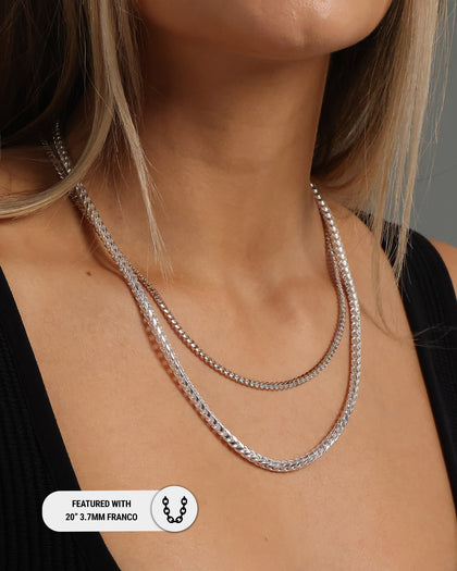 House Of Auric 3mm Cuban Chain Sterling Silver