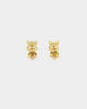 NXS Square Cut Earrings Gold