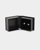 NXS Square Cut Earrings White Gold
