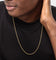 NXS 2mm Rope Necklace Gold