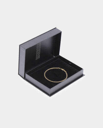 NXS 3mm Cuban Bracelet Gold