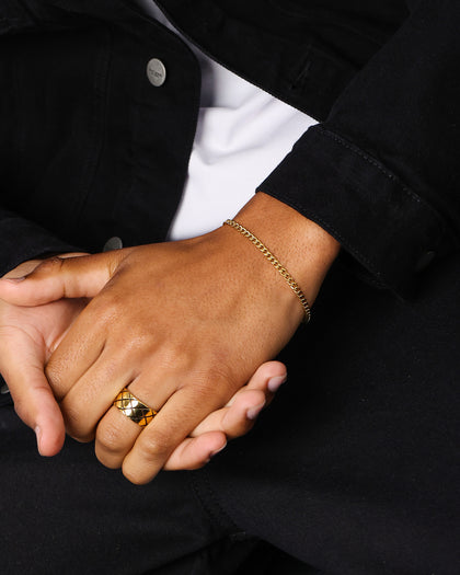 NXS 3mm Cuban Bracelet Gold