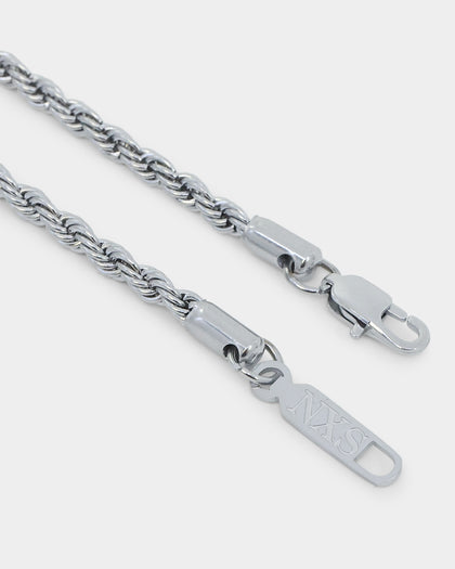 NXS 3mm Rope Chain White Gold