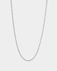 NXS 3mm Rope Chain White Gold