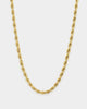 NXS 4mm Rope Chain Gold