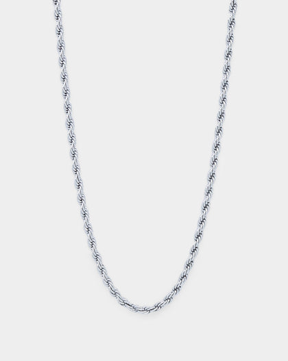 NXS 4mm Rope Chain White Gold