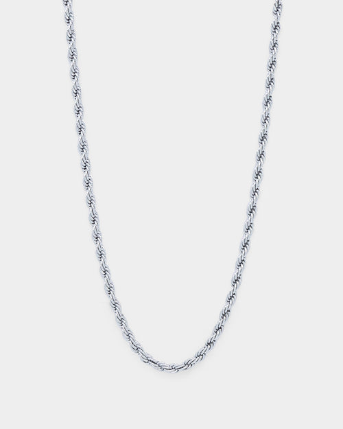 NXS 4mm Rope Chain White Gold