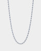 NXS 4mm Rope Chain White Gold