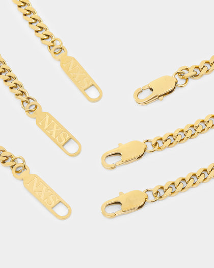 NXS 5mm Chain Link Set Gold