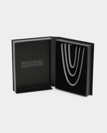 NXS 5mm Chain Link Set White Gold