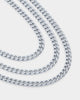 NXS 5mm Chain Link Set White Gold