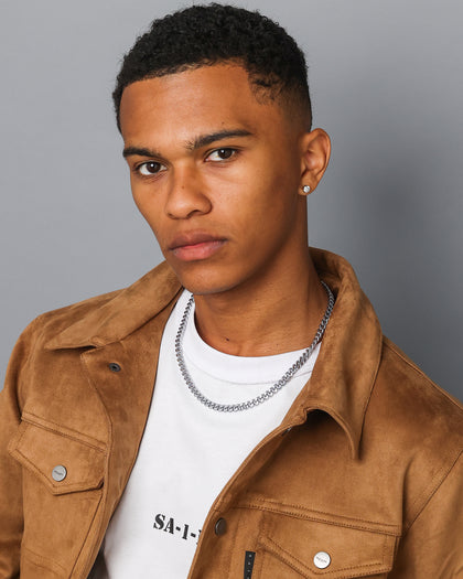 NXS 7mm Cuban Chain White Gold