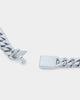 NXS 10mm Cuban Chain White Gold