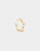 Wild For The Weekend Flower Ear Cuff Gold