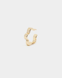 Wild For The Weekend Flower Ear Cuff Gold