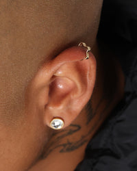 Wild For The Weekend Flower Ear Cuff Gold