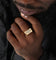 Wild For The Weekend Cloud Crystal Signet Ring (Large) Gold
