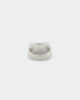 Wild For The Weekend Cloud Crystal Signet Ring (Large) Silver
