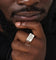 Wild For The Weekend Cloud Crystal Signet Ring (Large) Silver