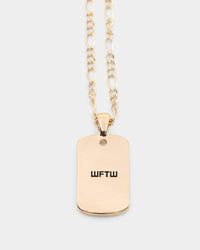 Wild For The Weekend Cloud Rectangle Pendant Necklace Gold