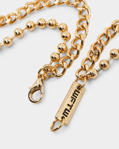 Wild For The Weekend Flower Necklace Gold