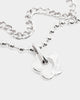 Wild For The Weekend Flower Necklace Silver