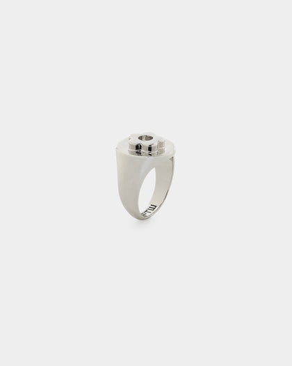 Wild For The Weekend Flower Power Signet Ring (Medium) Silver
