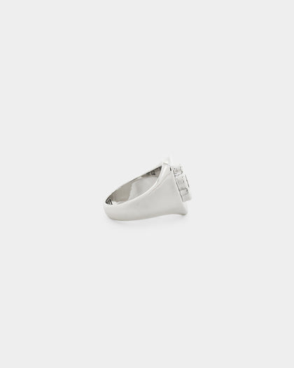 Wild For The Weekend Flower Power Signet Ring (Medium) Silver