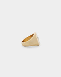 Wild For The Weekend Octagon Sun Signet Ring (Medium) Gold