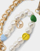 Wild For The Weekend Peace Beaded Necklace Gold