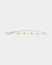 Wild For The Weekend Smiley Beaded Bracelet Silver