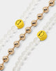 Wild For The Weekend Smiley Beaded Necklace Gold