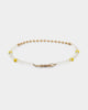 Wild For The Weekend Smiley Beaded Necklace Gold