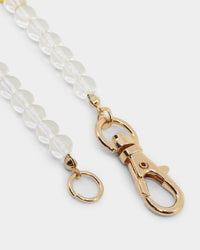 Wild For The Weekend Smiley Beaded Necklace Gold