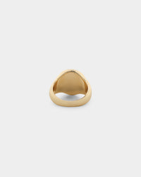 Wild For The Weekend Yin Yang Signet Ring (Medium) Gold