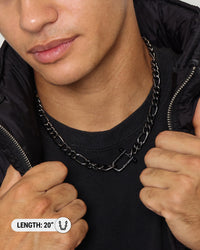 Wild For The Weekend Pearl Clasp Necklace Gunmetal