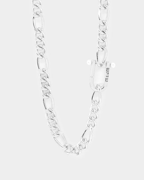 Wild For The Weekend Pearl Clasp Necklace Silver