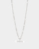 Wild For The Weekend Pearl T-Bar Necklace Silver