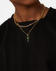 NXS Classic Mini Cross Pendant Gold/Green