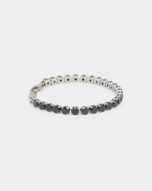 NXS Round Cut Tennis Bracelet Iced Black