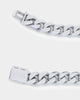 NXS 10mm Cuban Link Bracelet White Gold