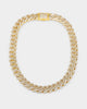 NXS 18" 14mm Iced Interlink Chain Iced Gold
