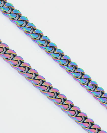 Guess Mainline 23" 8mm Curb Chain Iridescent